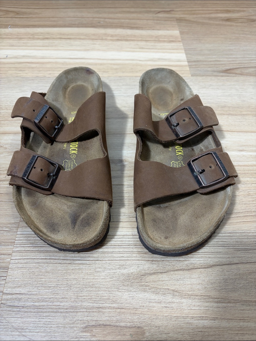 Birkenstock Arizona Mocha Nubuck Leather Sandals EU 41 US 8 Narrow